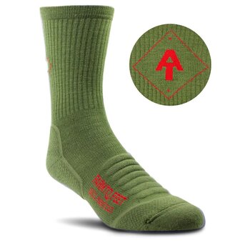 FARM TO FEET Trail Harpers Ferry Light Targeted Cushion 3/4 CREW Winter Moss L