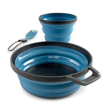GSI Outdoors Escape 1 Person Table Set- Blue