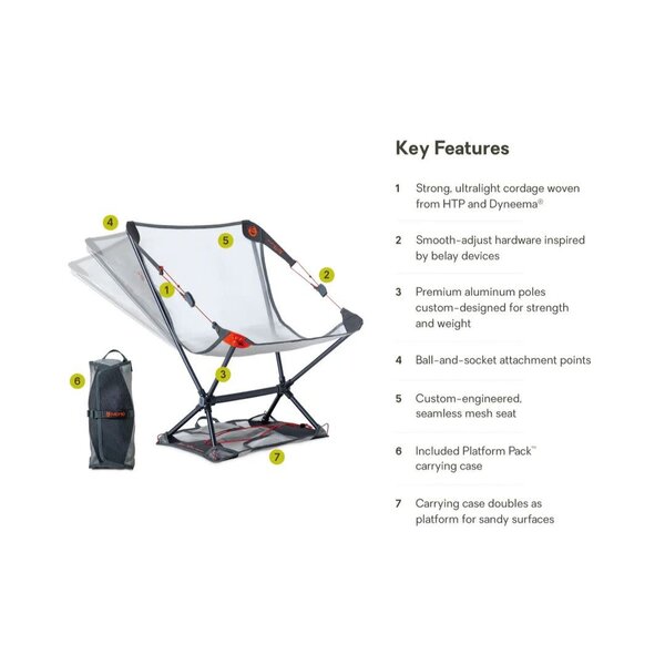 NEMO Moonlite Elite Reclining Camp Chair (Goodnight Gray)
