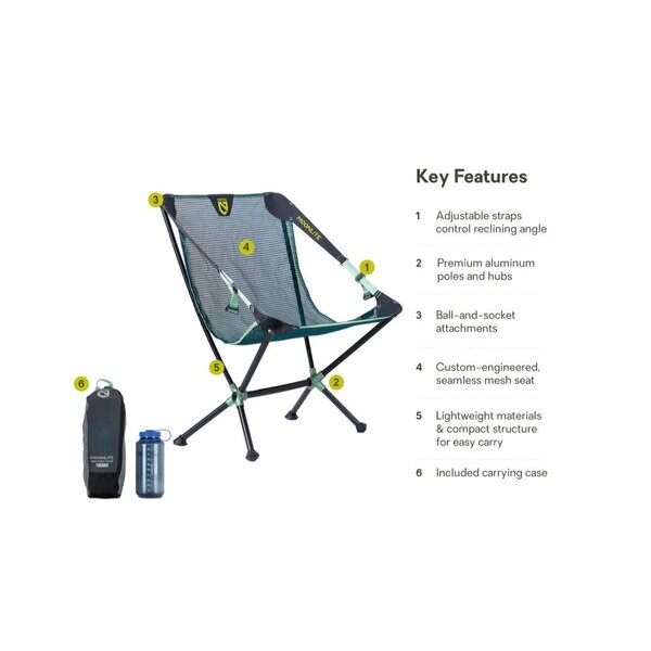 NEMO Moonlite Reclining Camp Chair (Lagoon)