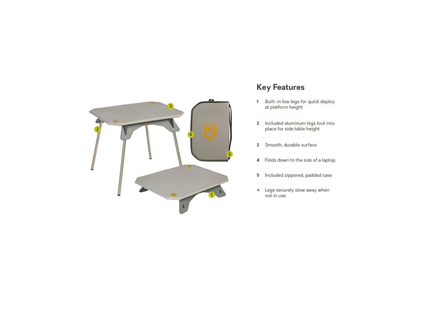 Moonlander Dual Height Table (Fog)