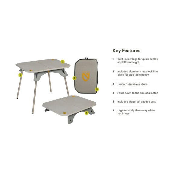 NEMO Moonlander Dual Height Table (Fog)
