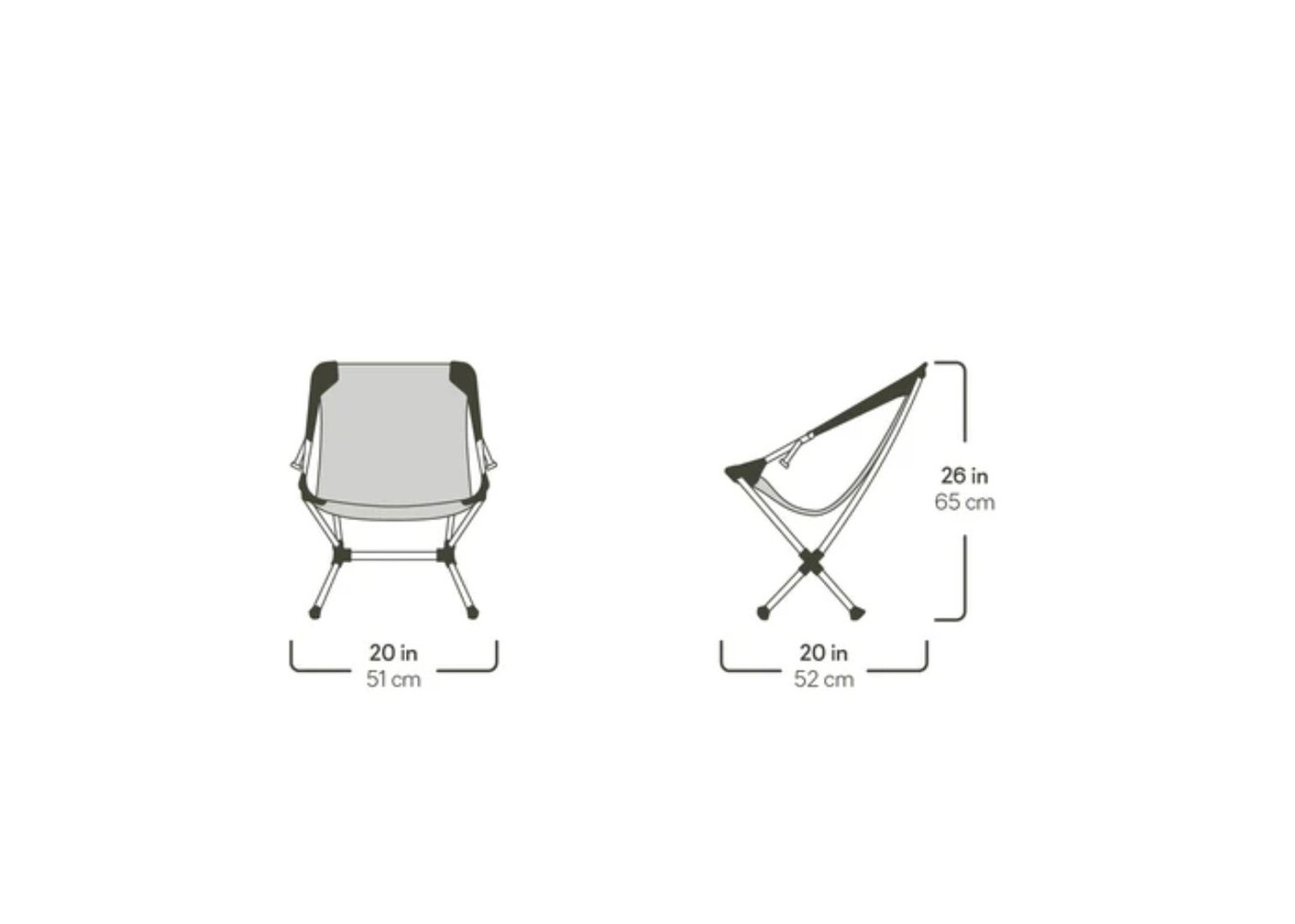 Moonlite Reclining Camp Chair - Black Pearl