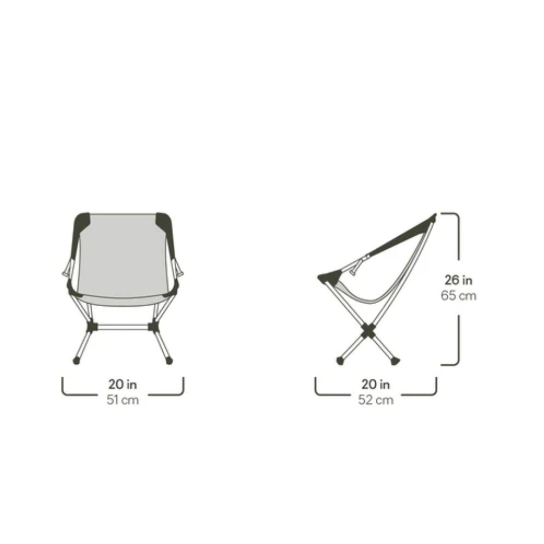 Moonlite Reclining Camp Chair - Black Pearl