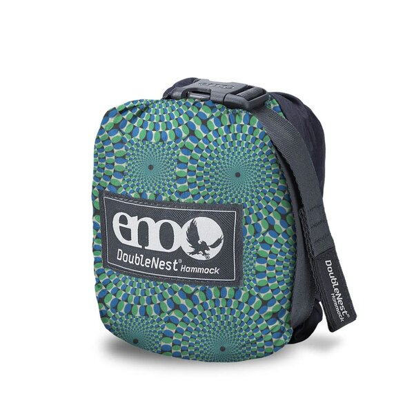 ENO (Eagles Nest Outfitters) DoubleNest Hammock Print  Optical Illusion | Charcoal