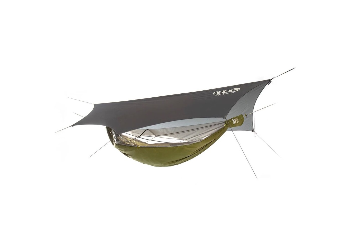 ENO (Eagles Nest Outfitters) JungleLink Hammock System Charcoal | Evergreen