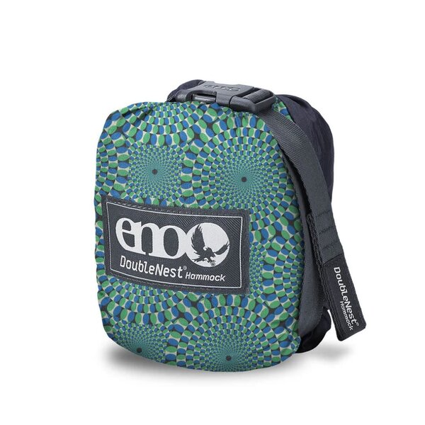 ENO (Eagles Nest Outfitters) DoubleNest Hammock Print  Optical Illusion | Charcoal