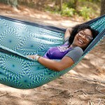ENO (Eagles Nest Outfitters) DoubleNest Hammock Print  Optical Illusion | Charcoal