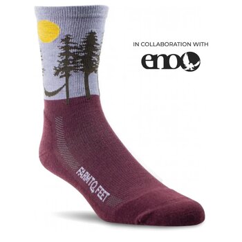 FARM TO FEET Trail Asheville Light Targeted Cushion 3/4 CREW Plum L