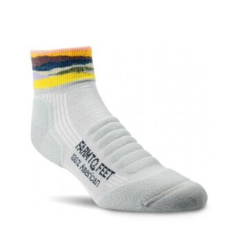 FARM TO FEET Trail Max Patch Light Targeted Cushion 1/4 CREW Silver L