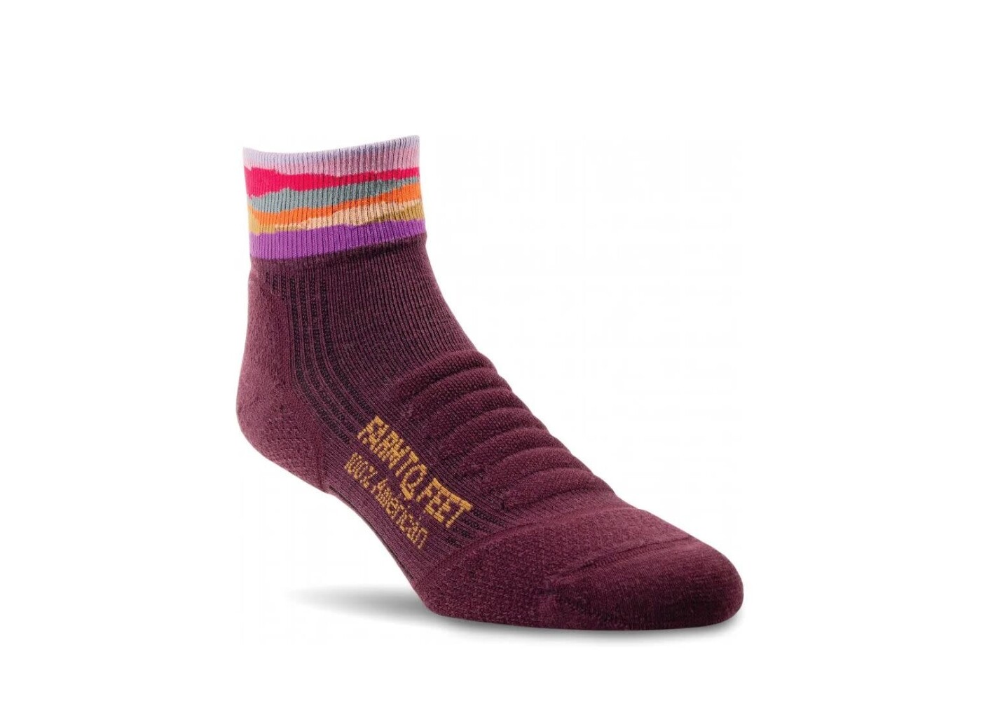 Women's Trail Max Patch Light Targeted Cushion 1/4 CREW Plum M