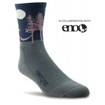 FARM TO FEET Women's Trail Asheville Light Targeted Cushion 3/4 CREW Dark Shadow M