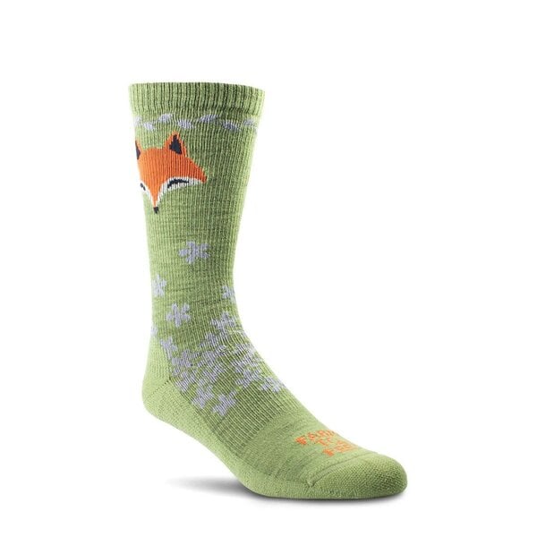 FARM TO FEET Women's Emeryville Light Cushion CREW Mosstone M