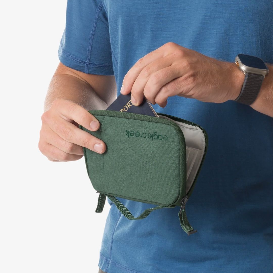 Eagle Creek Stash RFID Passport Wallet Grass Green