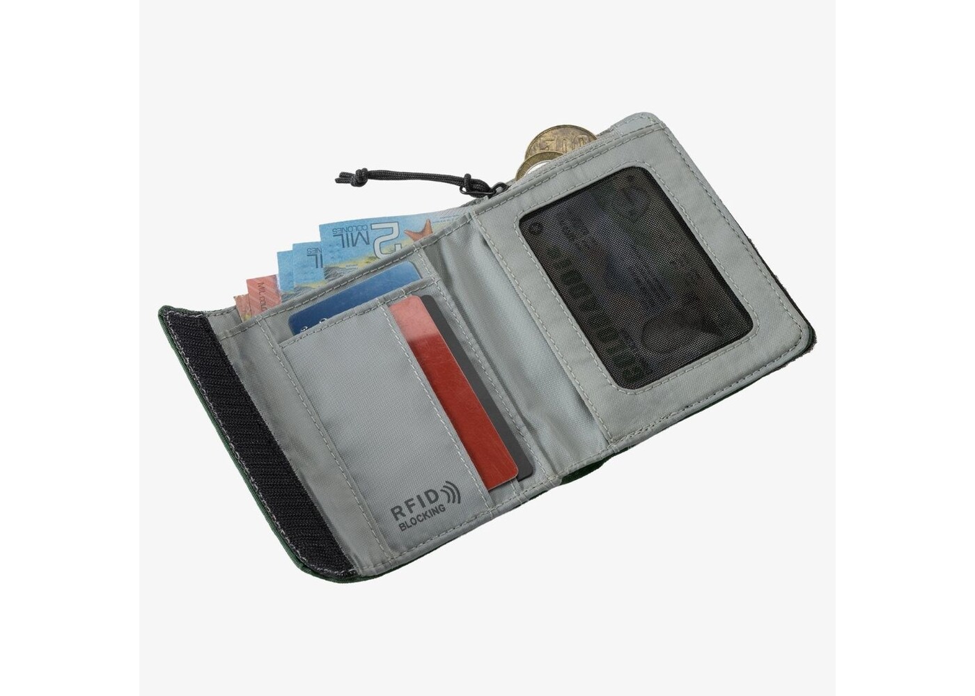 Eagle Creek Stash RFID Tri-Fold Wallet Grass Green