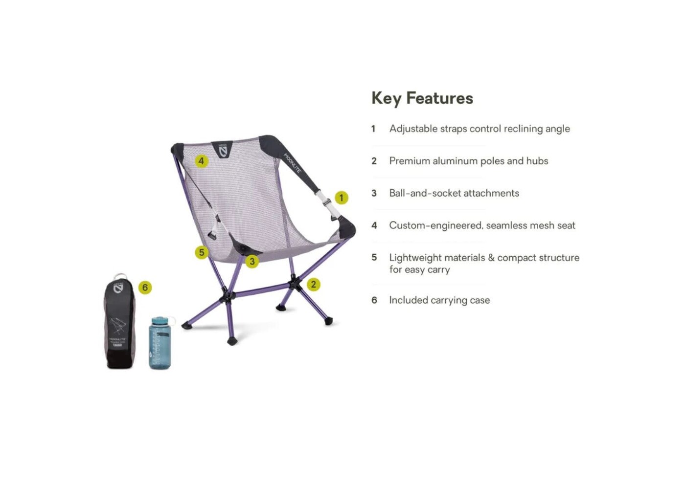 Moonlite Reclining Camp Chair (Quicksilver)