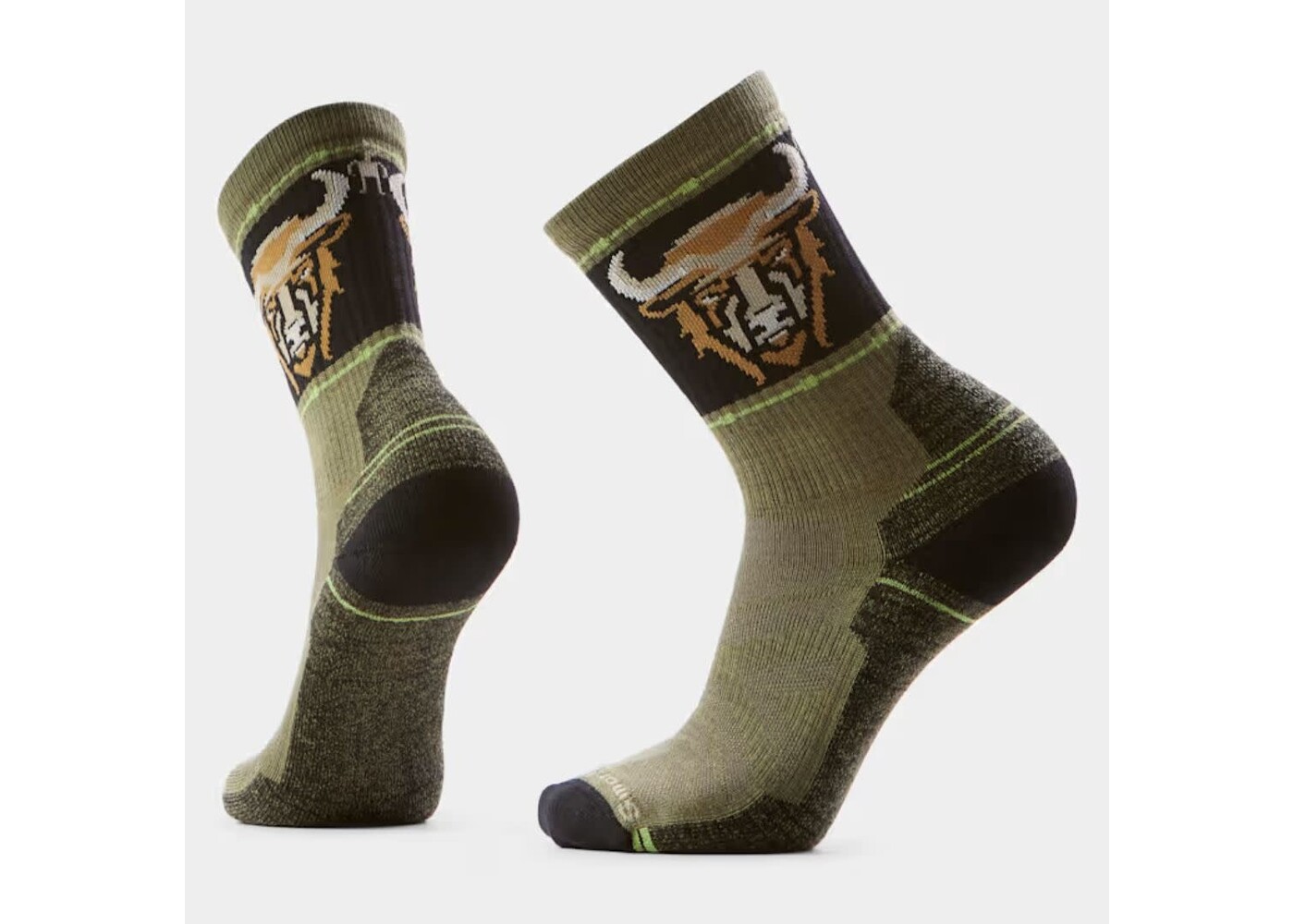 Hike Light Cushion Bison Crew Socks  L