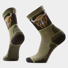  Hike Light Cushion Bison Crew Socks  L