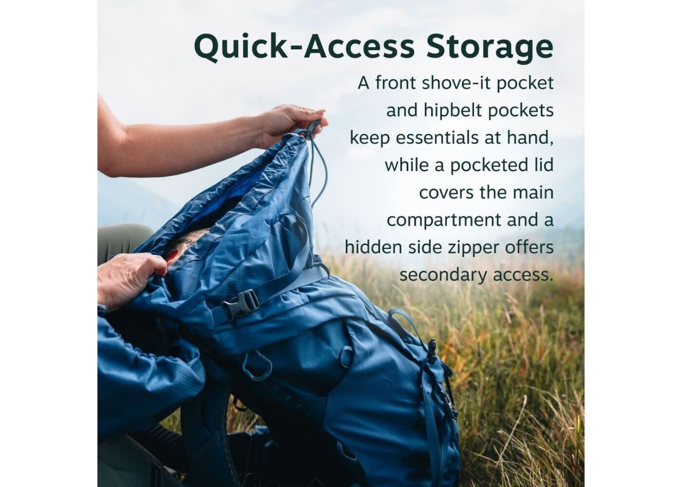 OSPREY Kyte™ LT 45 Backpacking Pack Cascade Blue OS