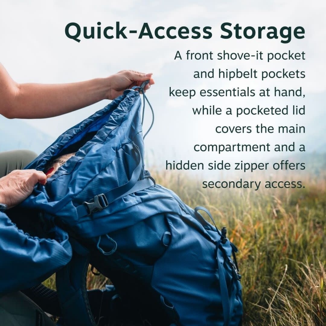 OSPREY Kyte™ LT 45 Backpacking Pack Cascade Blue OS