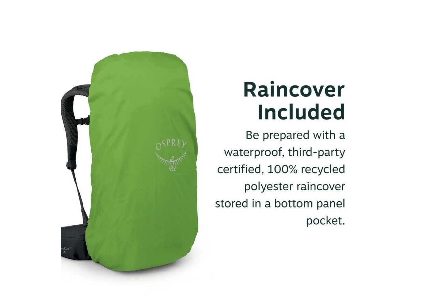 OSPREY Kestrel™ LT 45 Backpacking Pack Moss Green OS