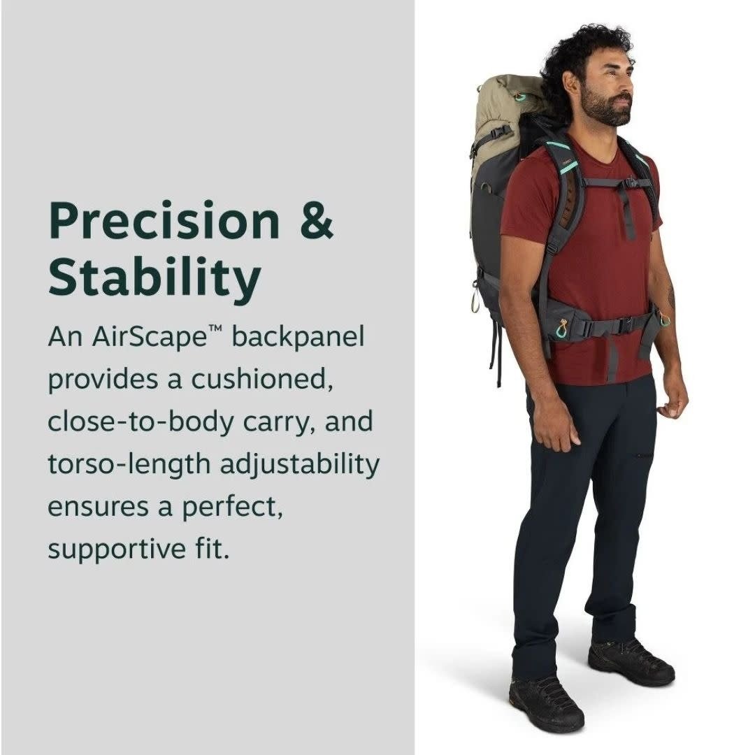 OSPREY Kestrel™ LT 45 Backpacking Pack Moss Green OS