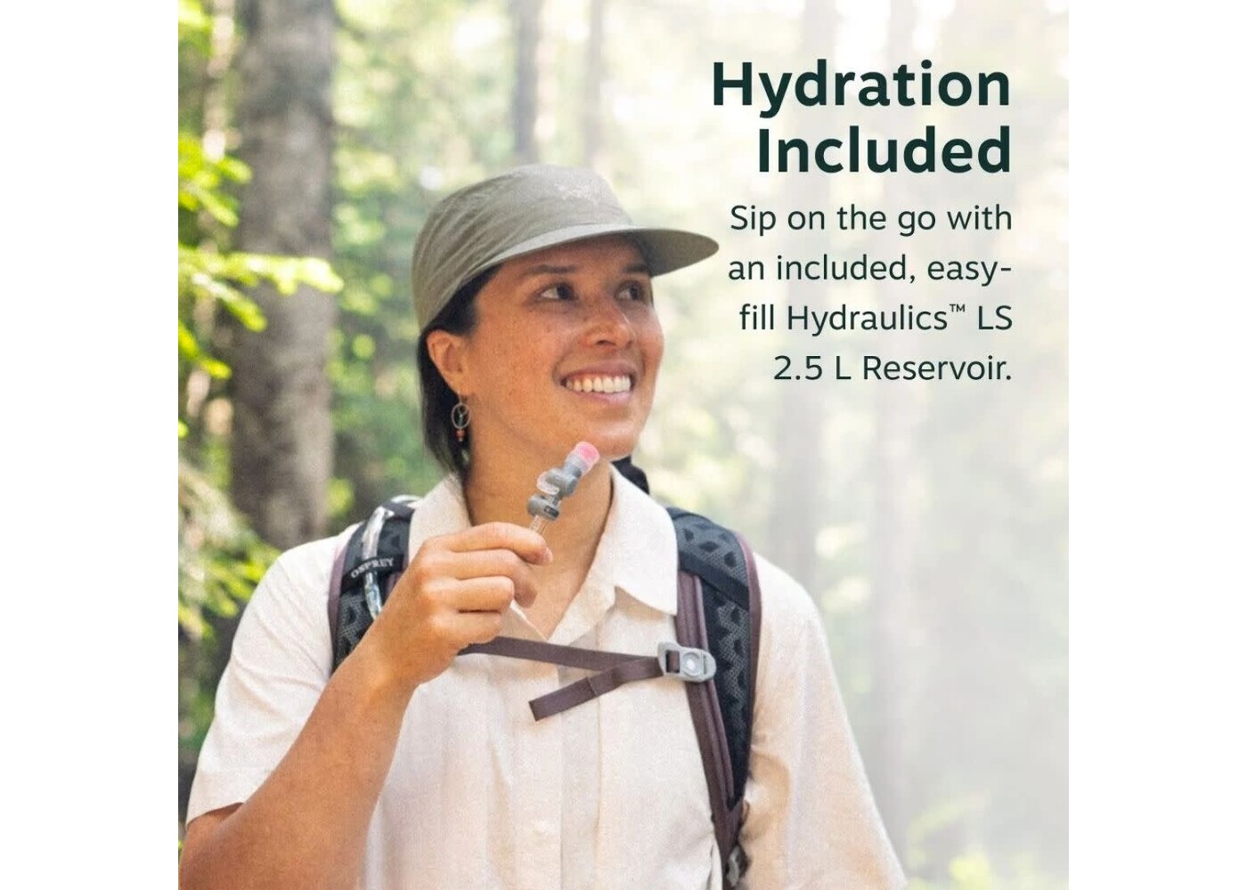 OSPREY Sportlite™ 15 Hydraulics™ Hiking Hydration Backpack Olive Tan  OS