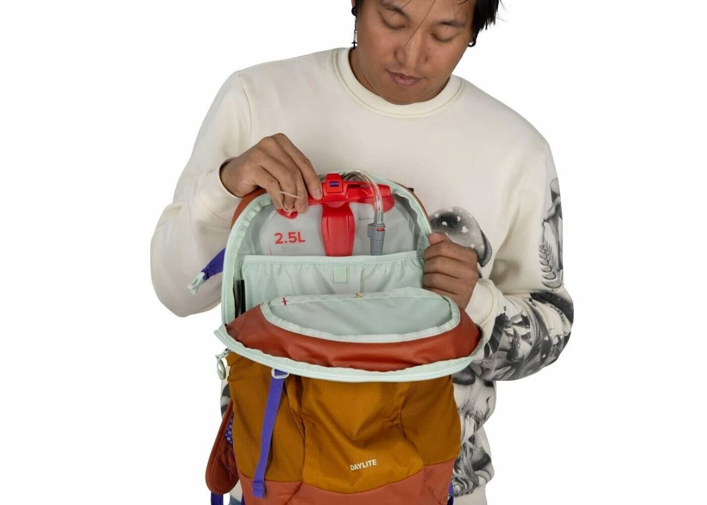 OSPREY Daylite Shaleafy Print Mint O/S