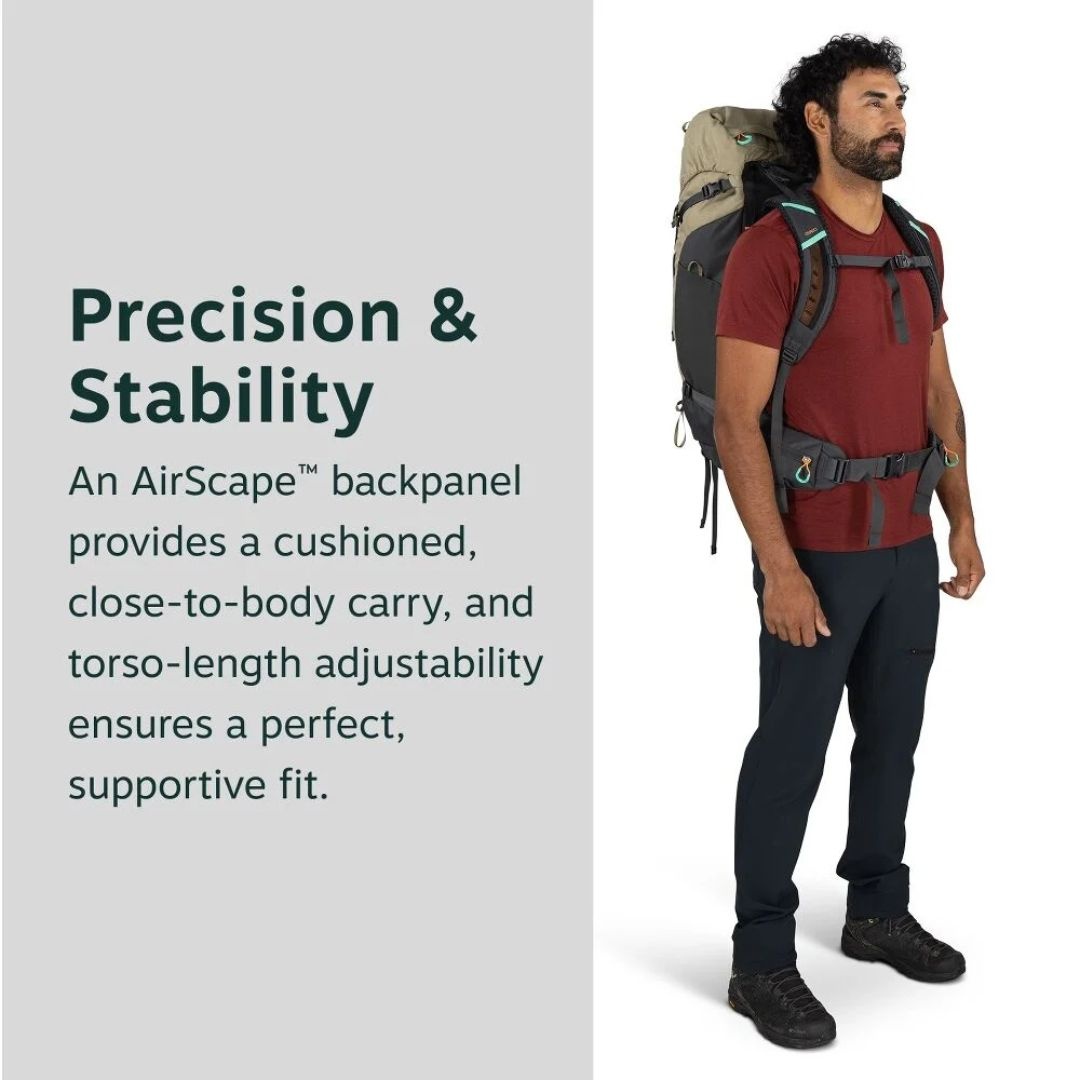 OSPREY Kestrel™ LT 45 Backpacking Pack Olive Tan OS