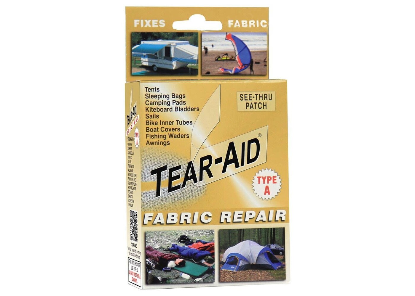 Tear Aid Type A Fabric Repair Patch Kit
