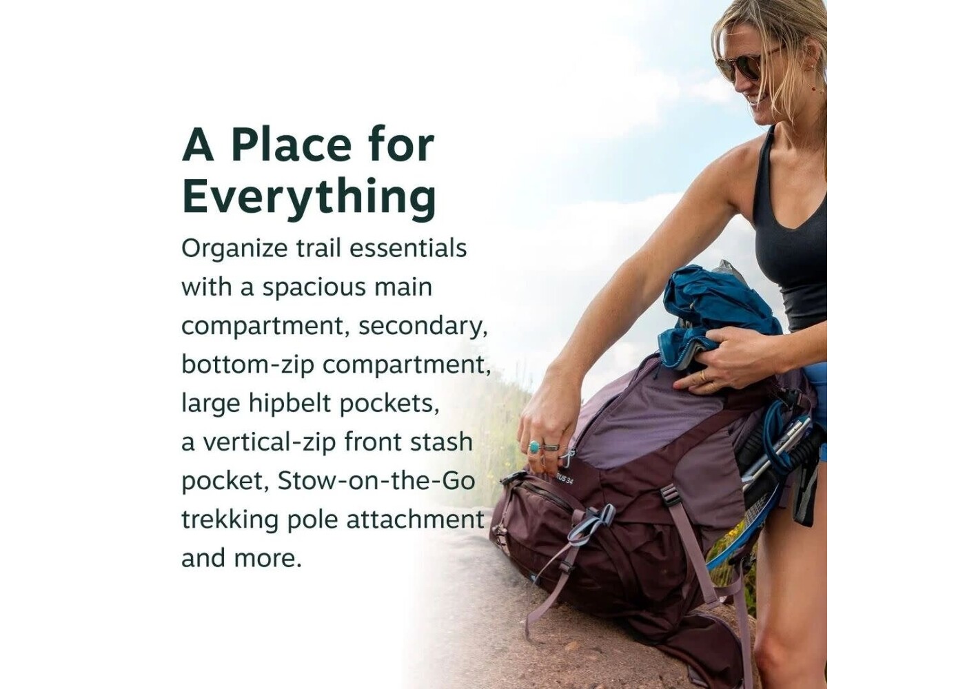 OSPREY Sirrus™ 36 Hiking Backpack Medium Grey O/S