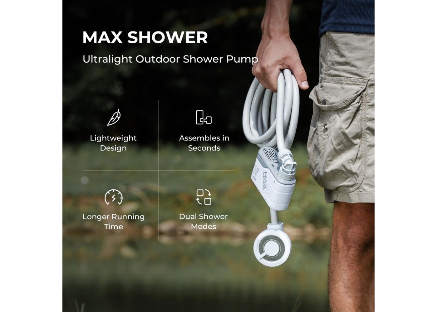 Max Shower With Case