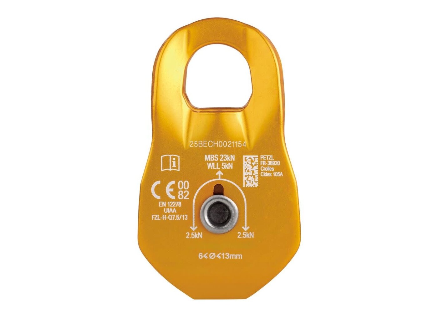 Petzl FIXE Pulley - Yellow