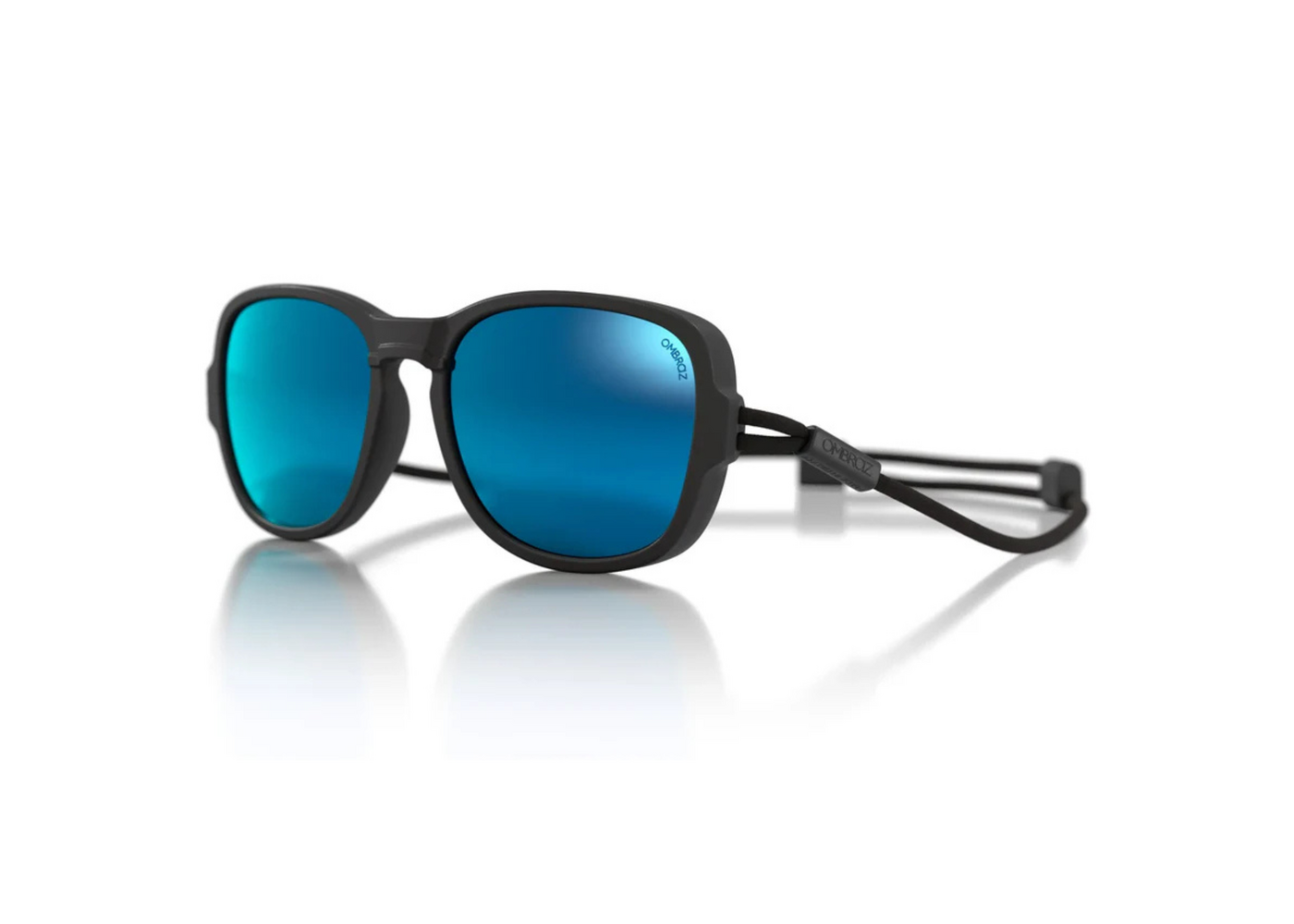 Ombraz Teton / Charcoal / Polarized Grey with Blue Mirror Lens / Regular