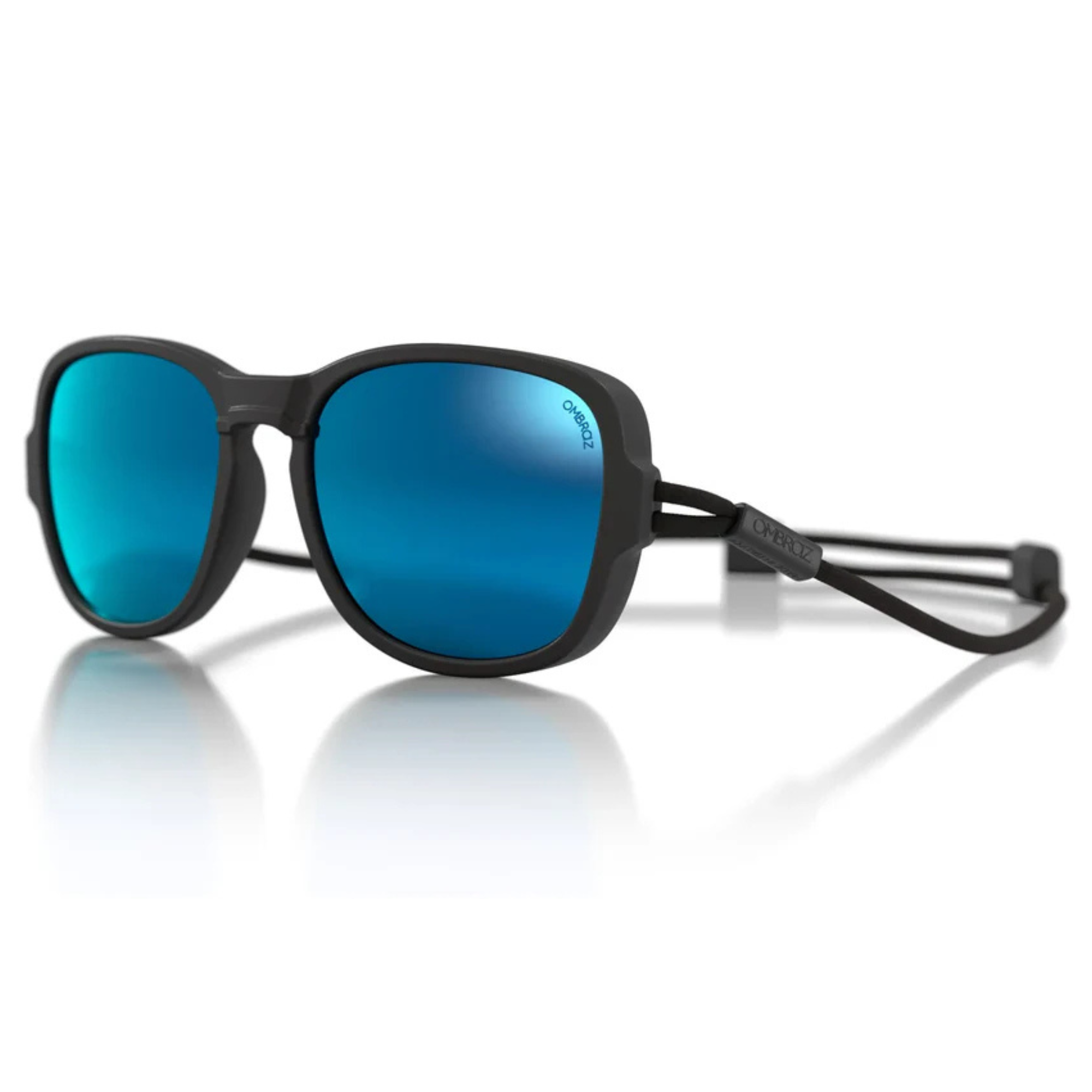 Ombraz Teton / Charcoal / Polarized Grey with Blue Mirror Lens / Regular