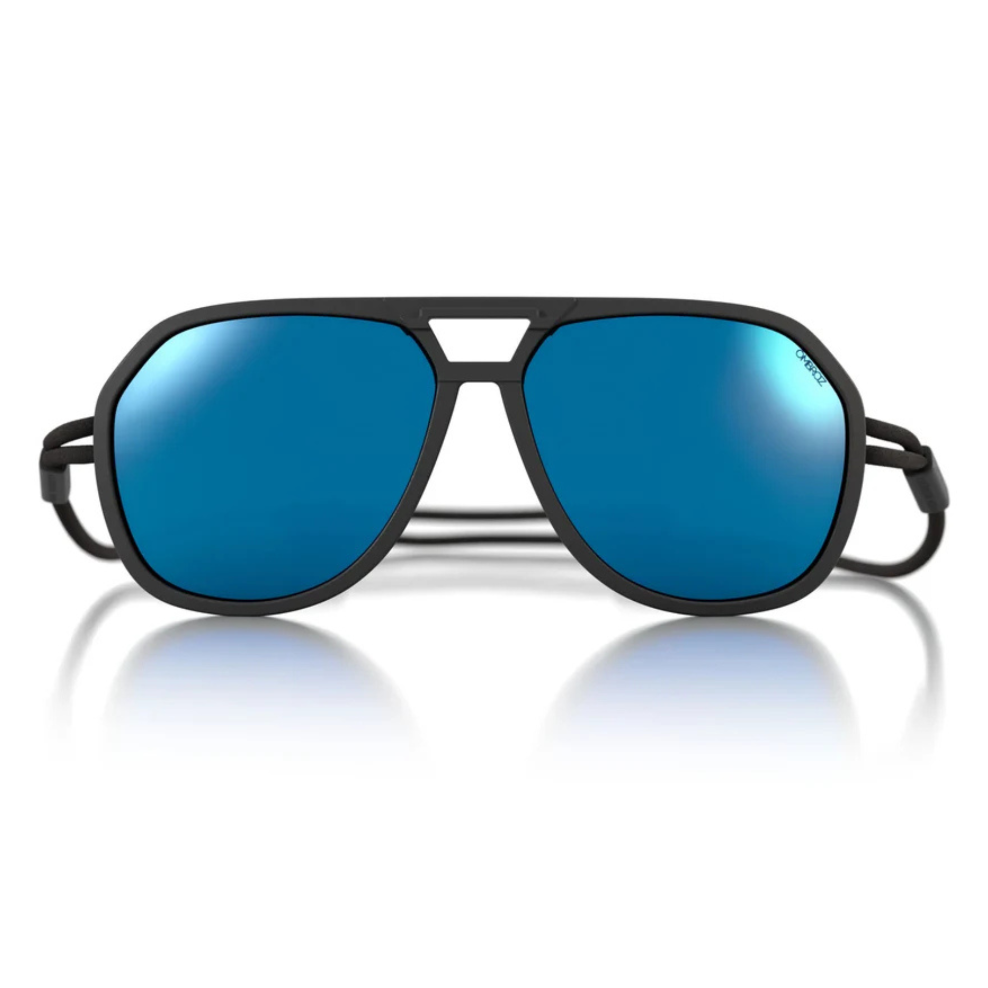 Ombraz Classics / Charcoal / Polarized Grey with Blue Mirror Lens / Regular