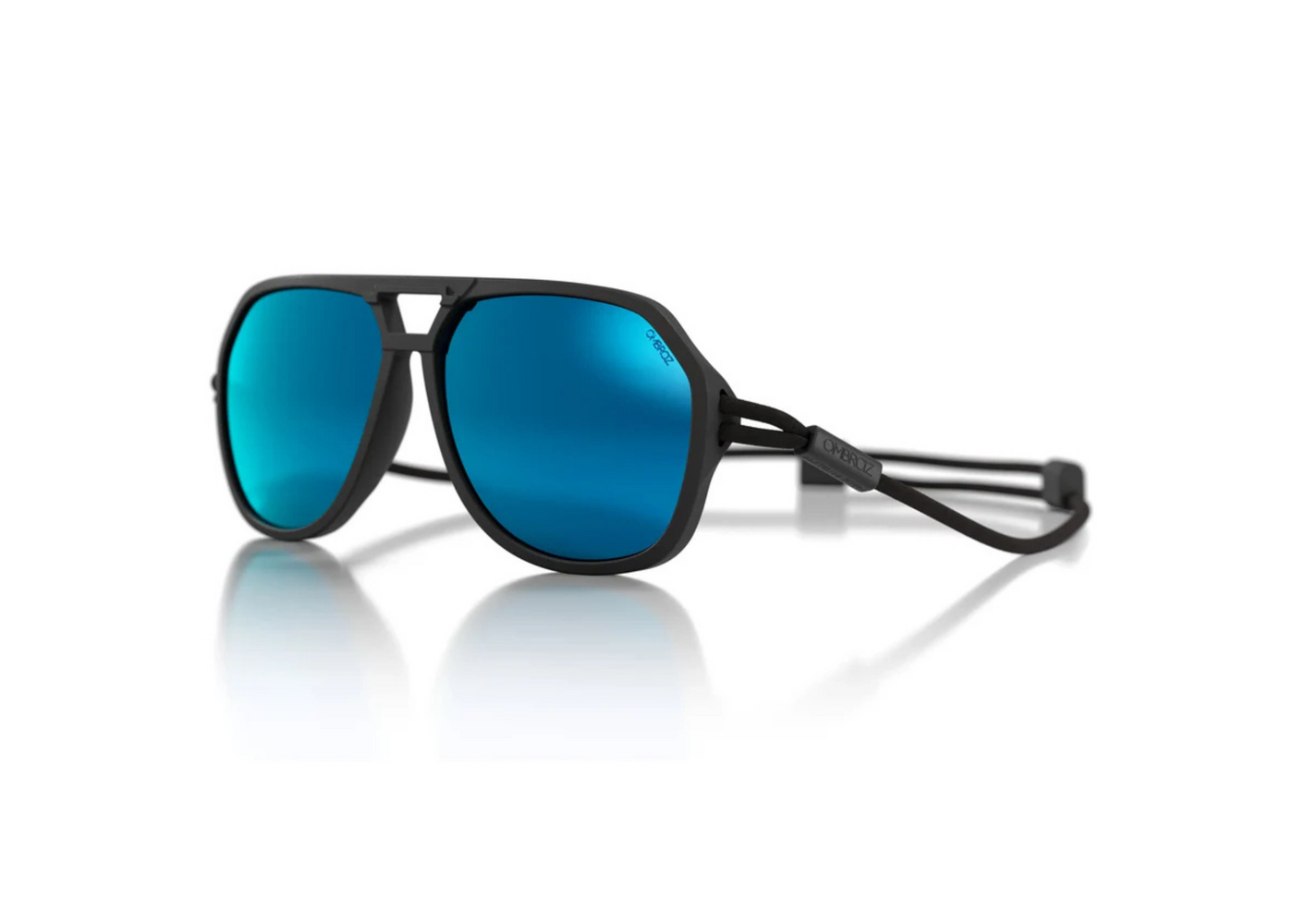 Ombraz Classics / Charcoal / Polarized Grey with Blue Mirror Lens / Regular