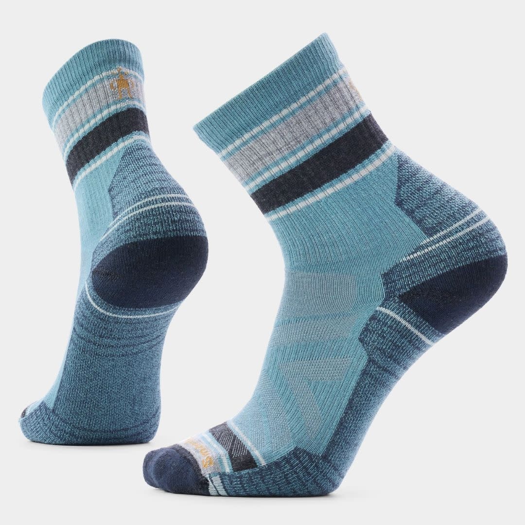 Hike Light Cushion Striped Mid  Crew Sock  L