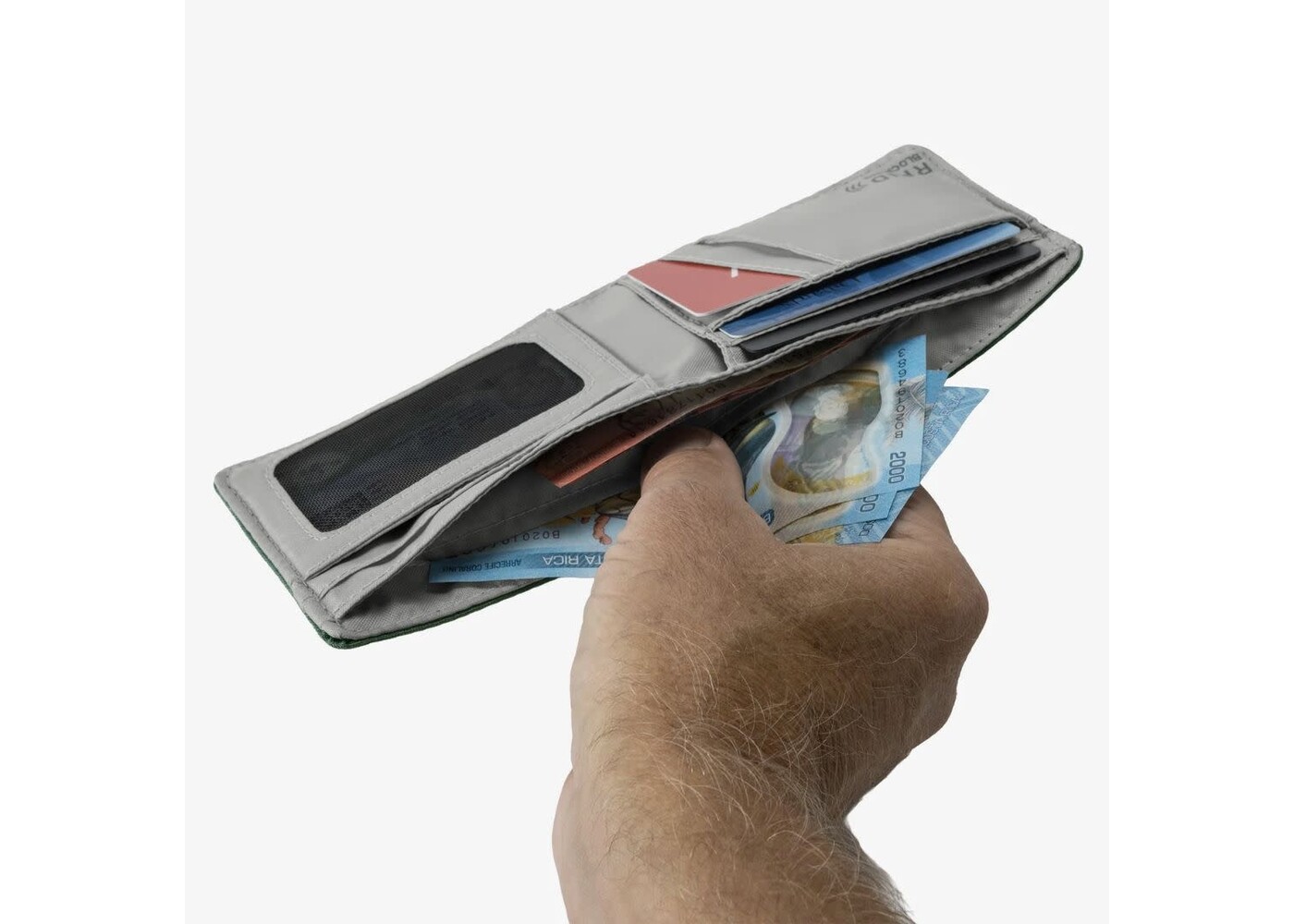 Eagle Creek Stash RFID Bifold Wallet Grass Green