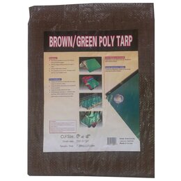 Reversible Brown/Green Tarp 10' x 12'