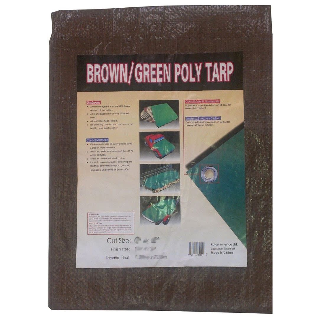 Reversible Brown/Green Tarp 10' x 12'