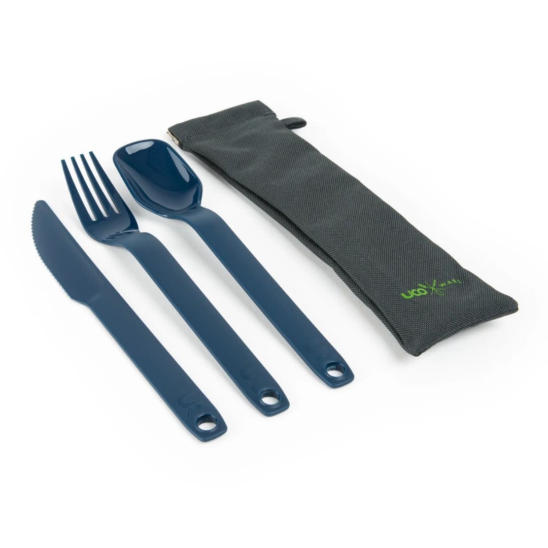 ECO 3-Piece Everyday Utensil Set w/Case - Ocean Blue