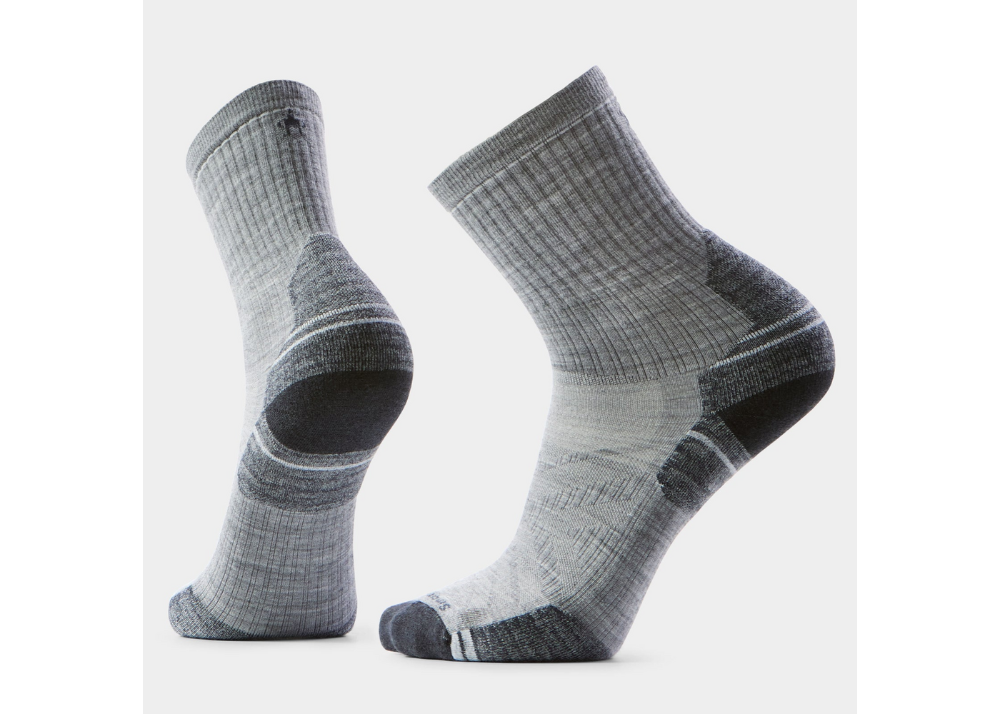 Hike Targeted Cushion Mid Crew  Socks Light Gray L