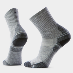 Hike Targeted Cushion Mid Crew  Socks Light Gray L