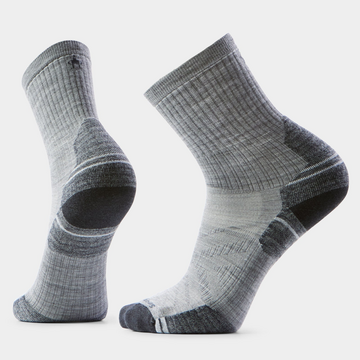  Hike Targeted Cushion Mid Crew  Socks Light Gray L