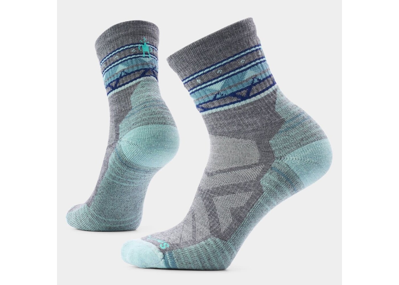 Women's Hike Light Cushion Zig  Zag Valle  Medium Gray  M