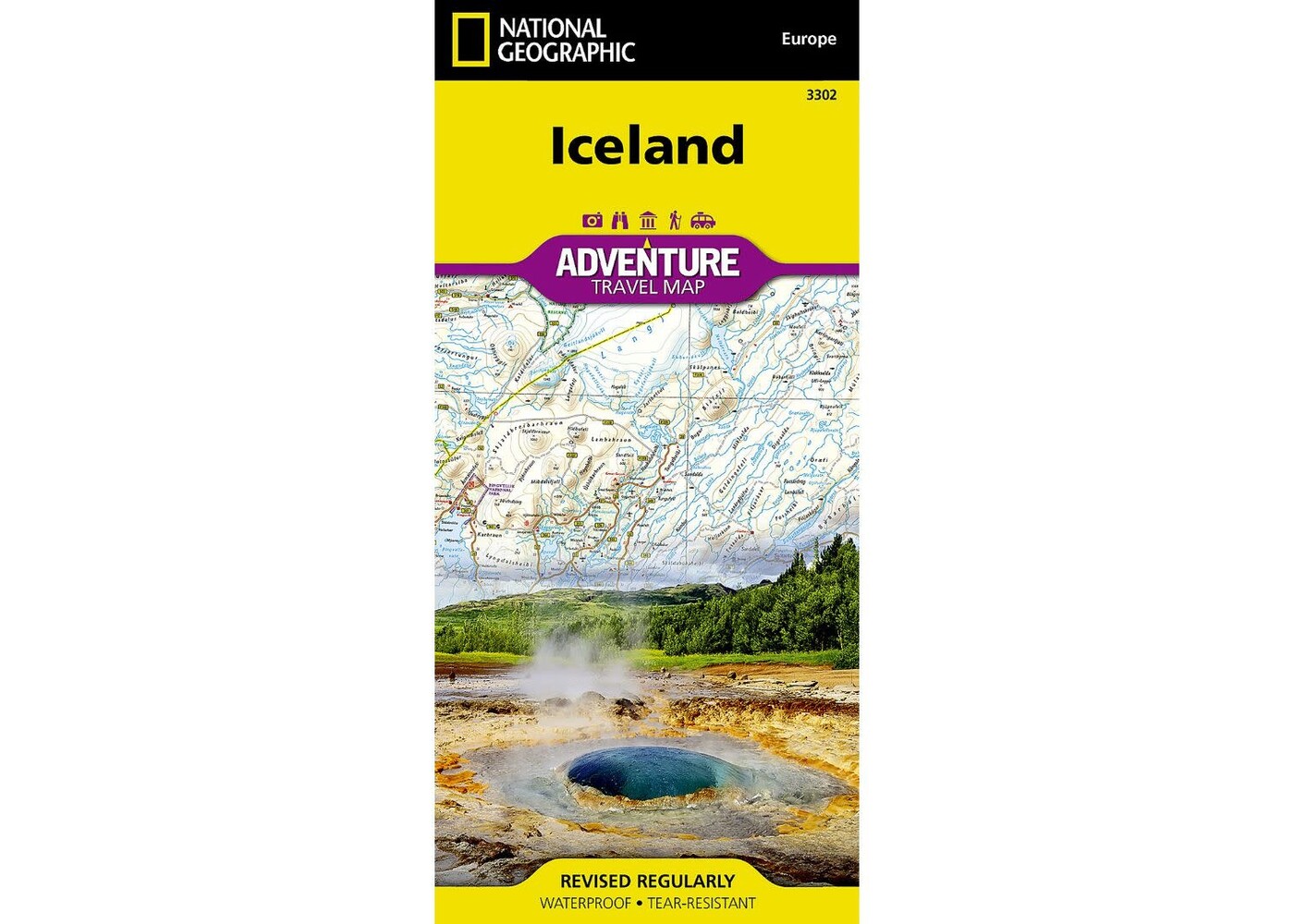 NATIONAL GEOGRAPHIC Adventure Iceland Travel Map