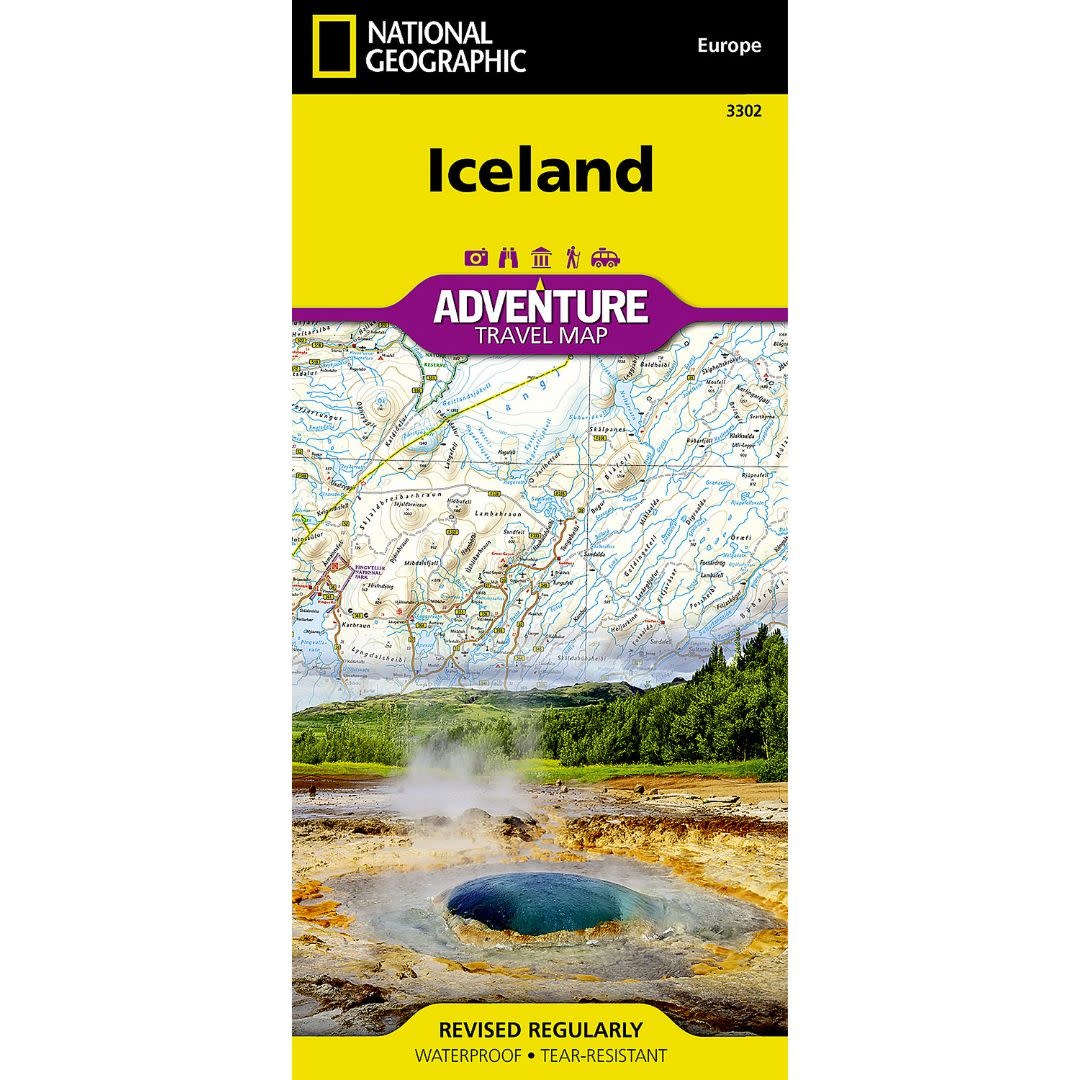 NATIONAL GEOGRAPHIC Adventure Iceland Travel Map