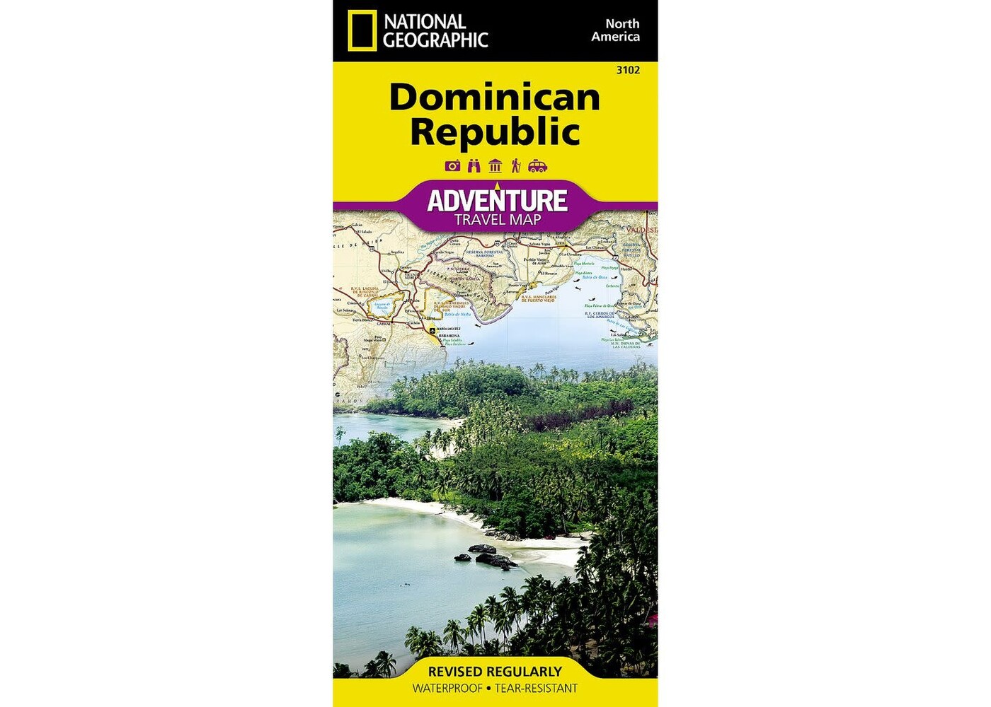 NATIONAL GEOGRAPHIC Adventure Dominican Republic Travel Map