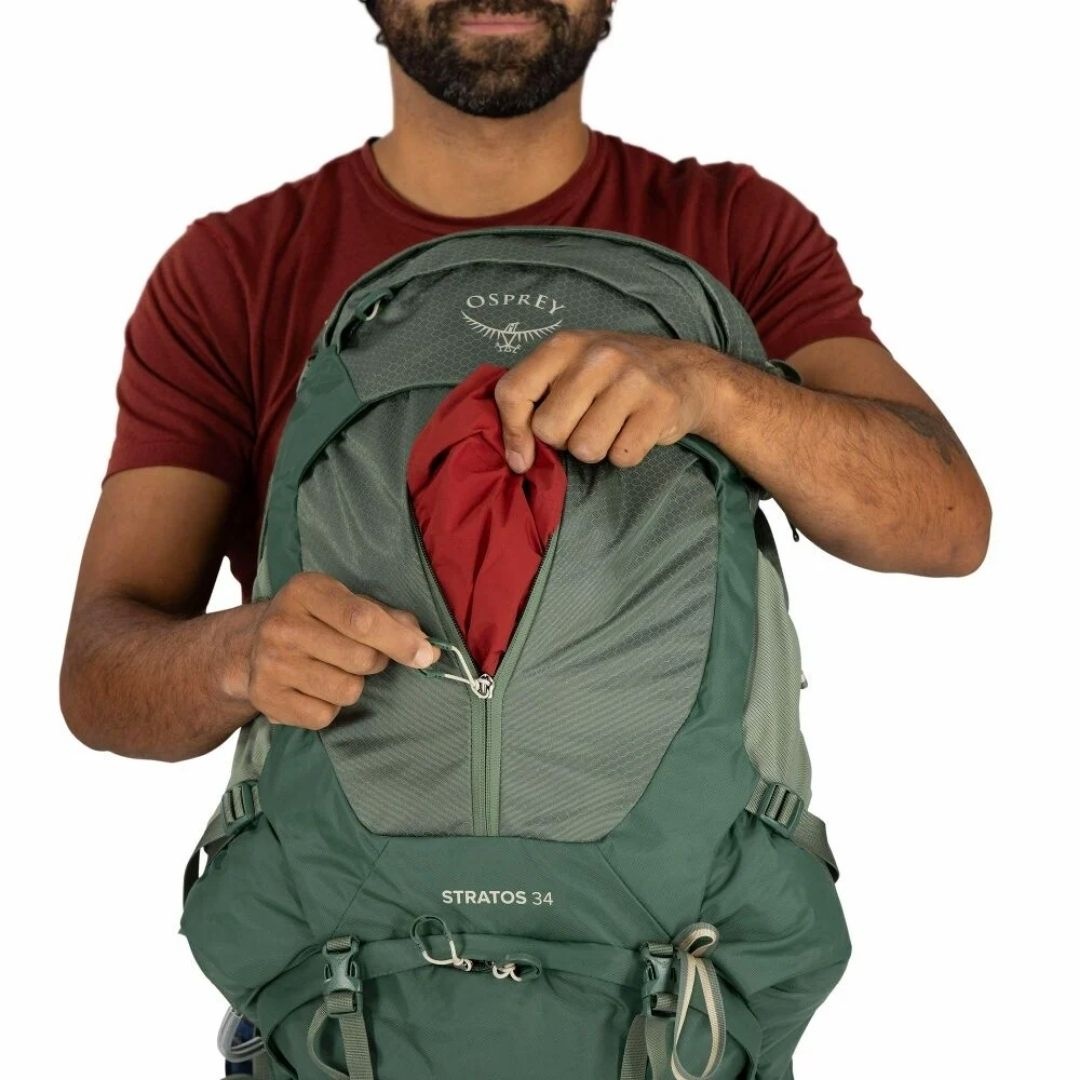 OSPREY Stratos 34 Hiking Backpack Pine Leaf OS